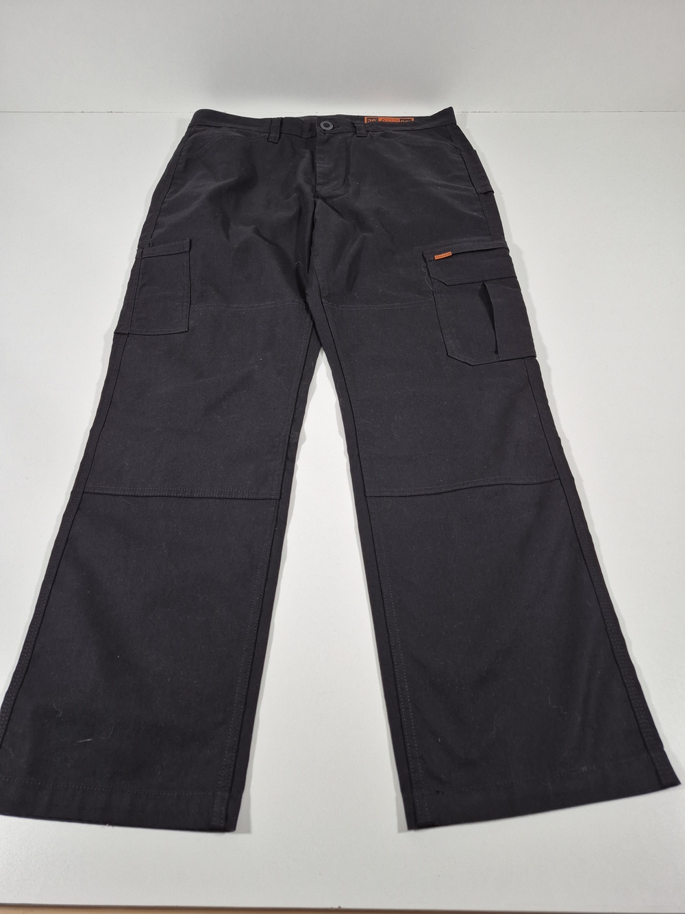 Volcom Workwear Cargo Pants Mens 36x32 Black Double Knee Utility Workwear